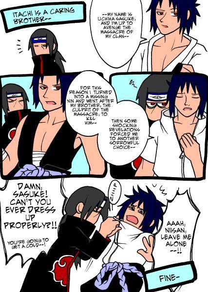 Itachi is a caring brother